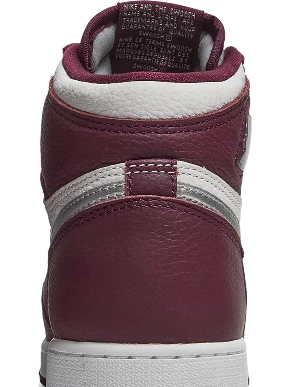 Кроссовки Air Jordan 1 Retro High OG GS Bordeaux — изображение 7 из 8, красный