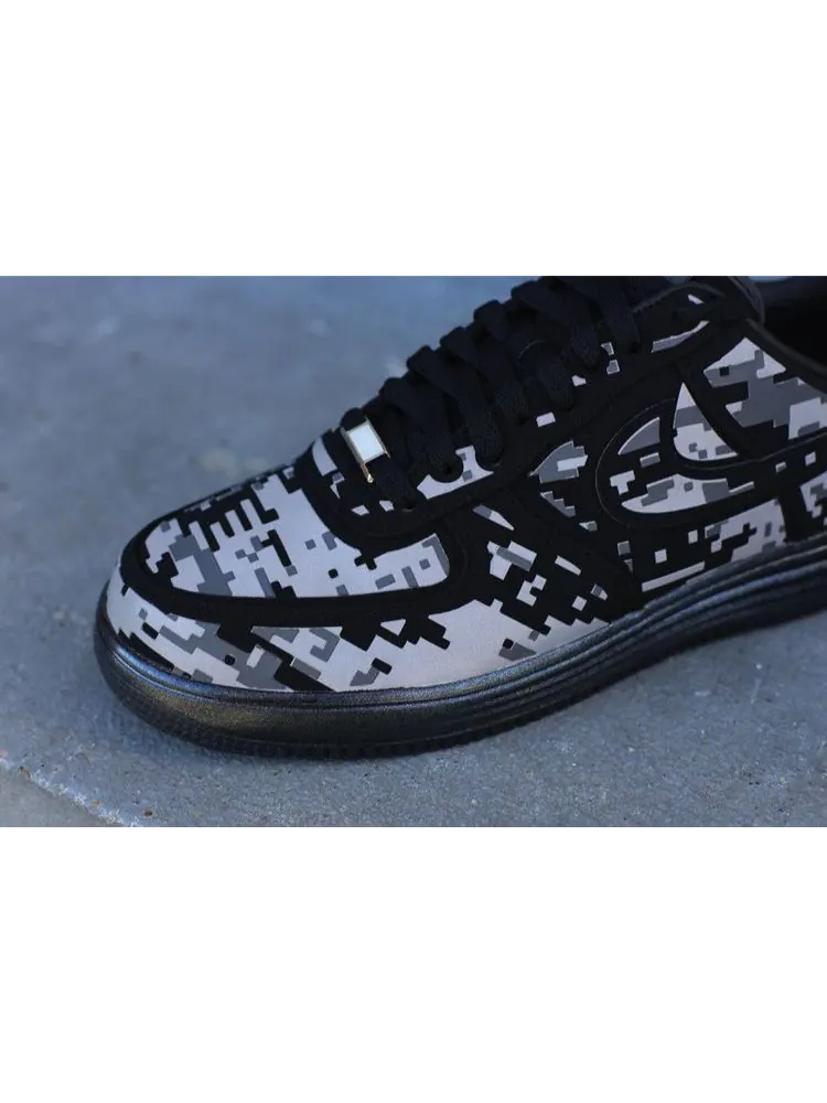Кроссовки Nike Lunar Force 1 Digi NRG 'Camo Black' — изображение 2 из 3, черный