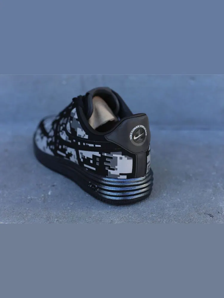 Кроссовки Nike Lunar Force 1 Digi NRG 'Camo Black' — изображение 3 из 3, черный