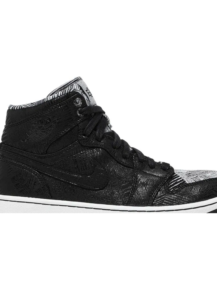 Кроссовки Air Jordan 1 Retro High BHM — изображение 2 из 8, черный
