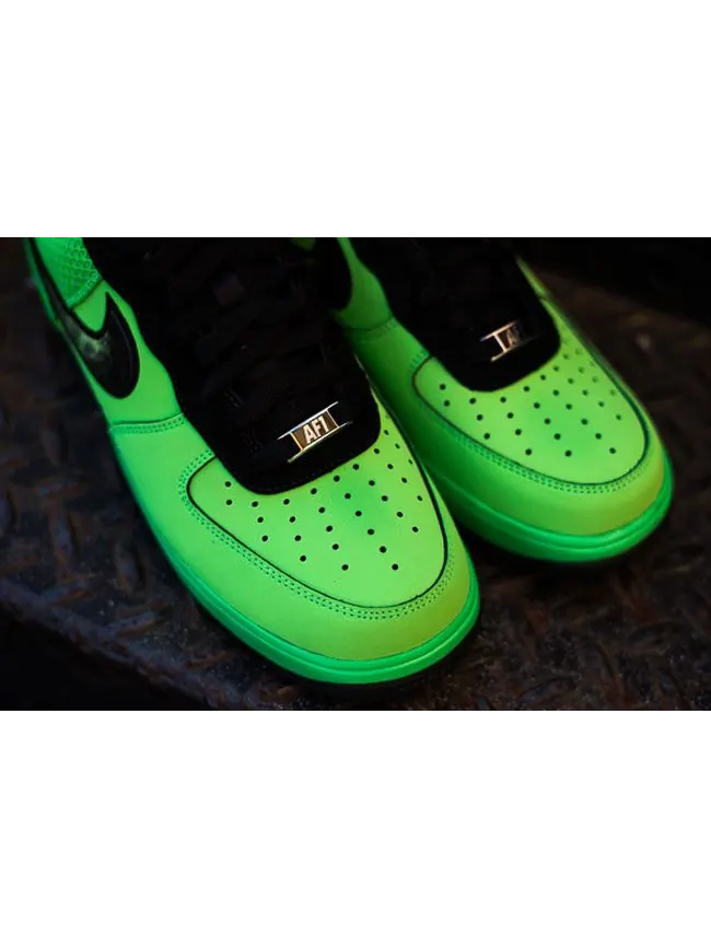 Кроссовки Nike Lunar Force 1 Leather 'Superhuman' — изображение 3 из 4, зеленый