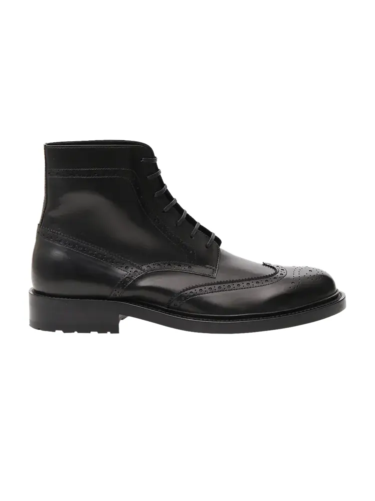Ботинки Saint Laurent Army 20 Lace Up Boot — изображение 1 из 1, черный