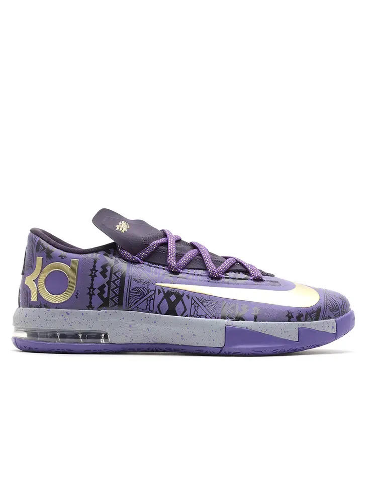 Кроссовки Nike KD 6 GS 'BHM' — изображение 2 из 4, фиолетовый