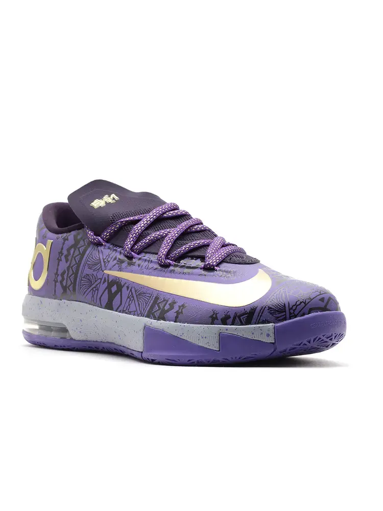 Кроссовки Nike KD 6 GS 'BHM' — изображение 3 из 4, фиолетовый