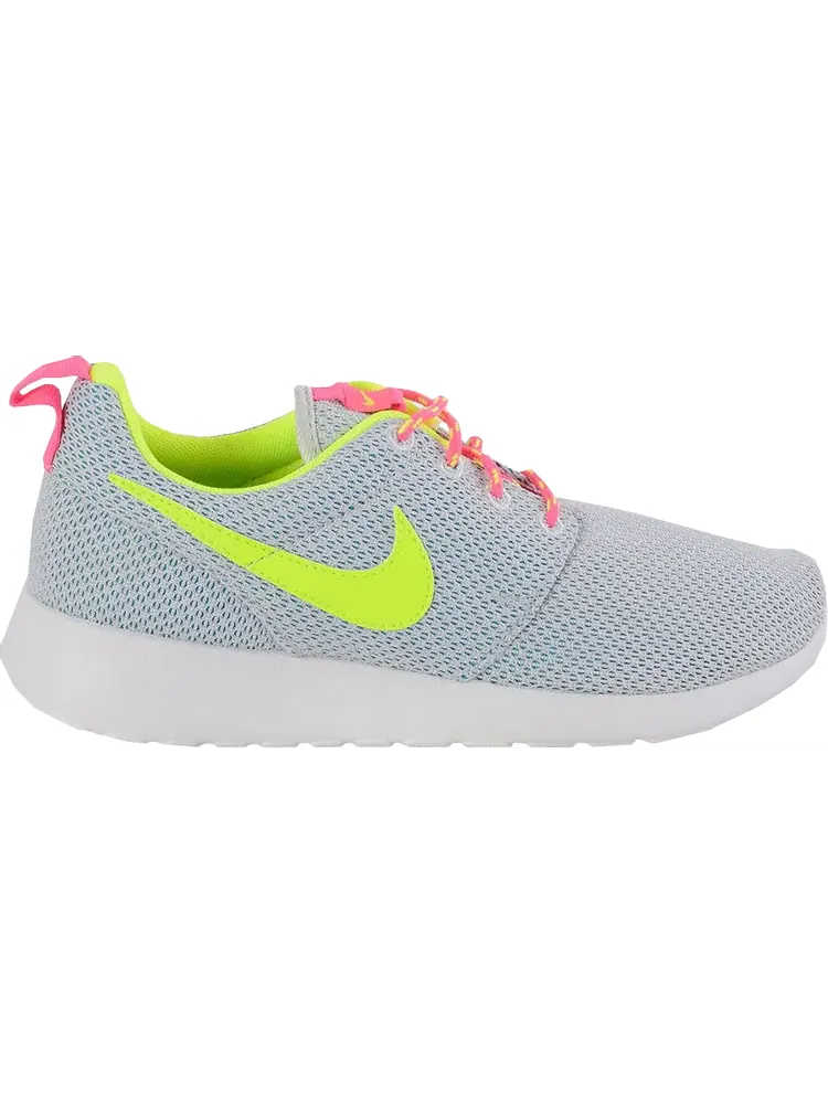 Кроссовки Nike Rosherun GS 'Pure Platinum Volt Pink' — изображение 1 из 1, серый