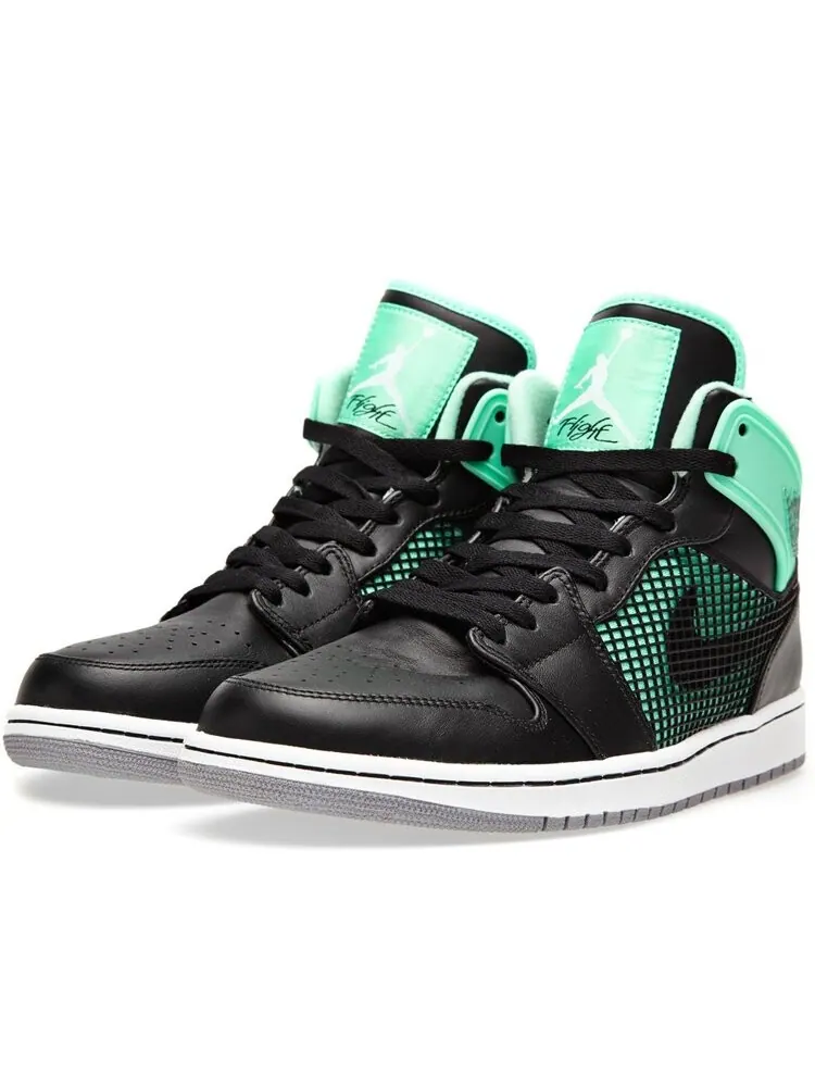 Кроссовки Air Jordan 1 Retro '89 'Green Glow' — изображение 2 из 4, черный