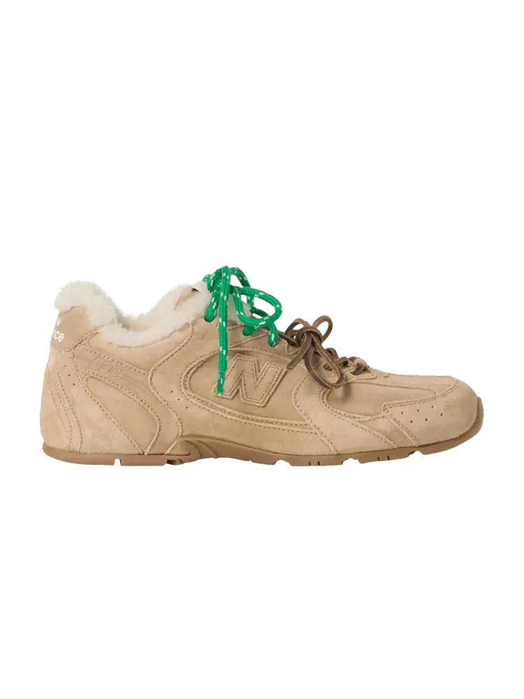 Кроссовки Miu Miu New Balance x Miu Miu 530 SL Bleached Ecru Shearling — изображение 1 из 1, бежевый