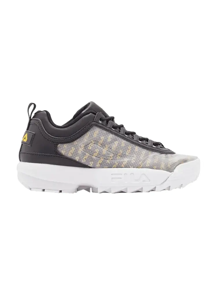 Кроссовки Fila Wmns Disruptor 2 'Clear Logos - Black White Gold'