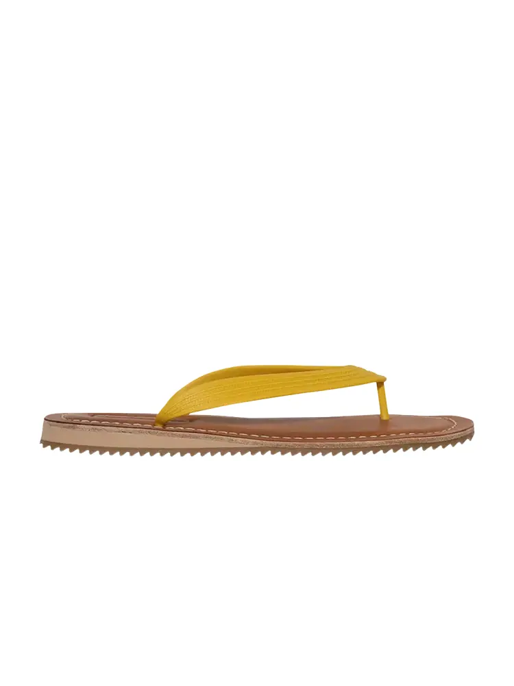 Женские сандалии-вьетнамки Saint Laurent Miu Miu — изображение 1 из 1, желтый