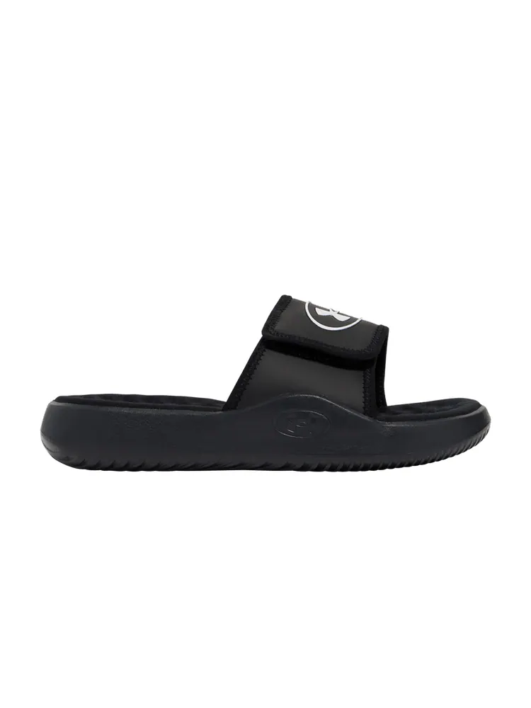 Сандалии Under Armour Wmns Ignite Pro 8 Slide 'Galaxy Black White' — изображение 1 из 1, черный/черный/белый