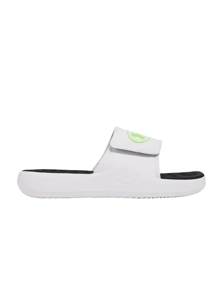 Сандалии Under Armour Ignite Pro 8 Slide 'White Hyper Green' — изображение 1 из 1, белый/зеленый