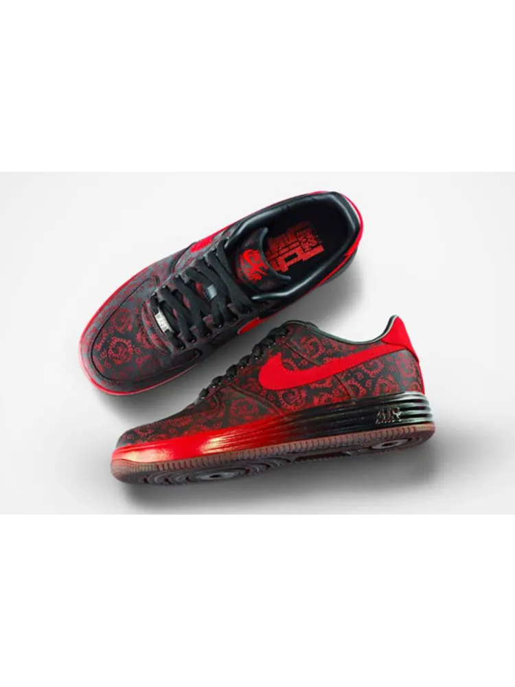 Кроссовки Nike Lunar Force 1 'Shanghai' — изображение 2 из 5, красный/черный