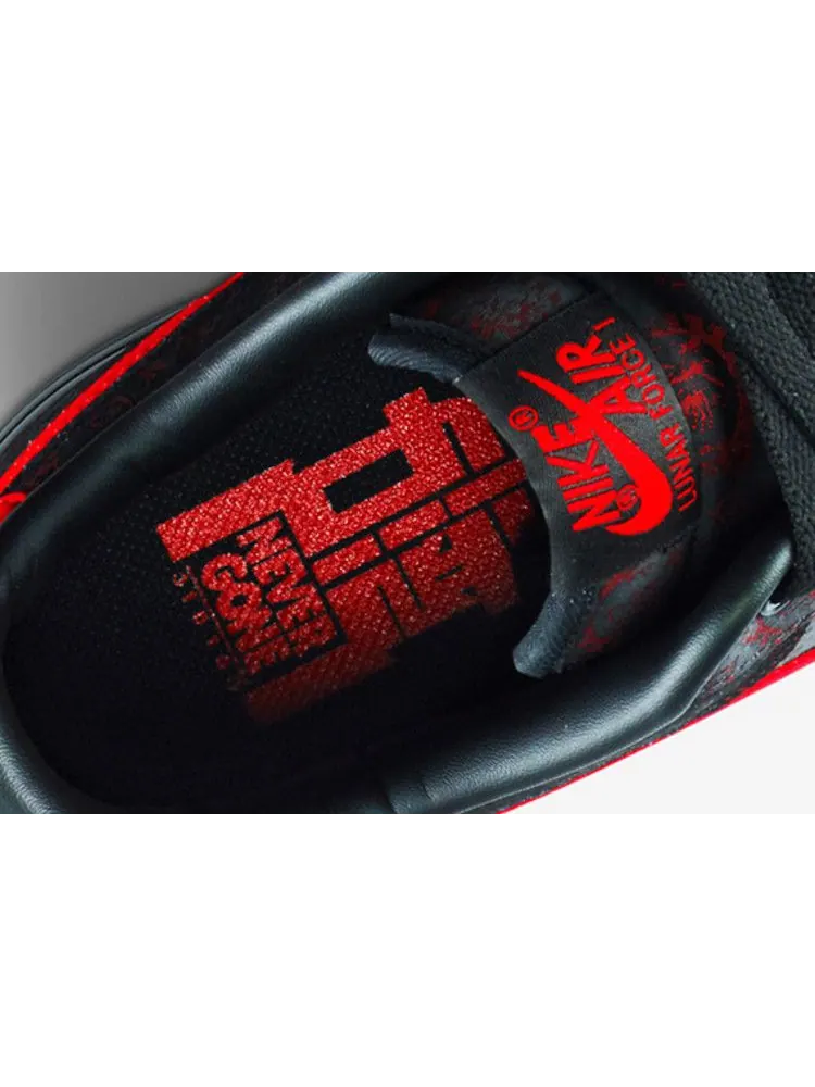 Кроссовки Nike Lunar Force 1 'Shanghai' — изображение 3 из 5, красный/черный