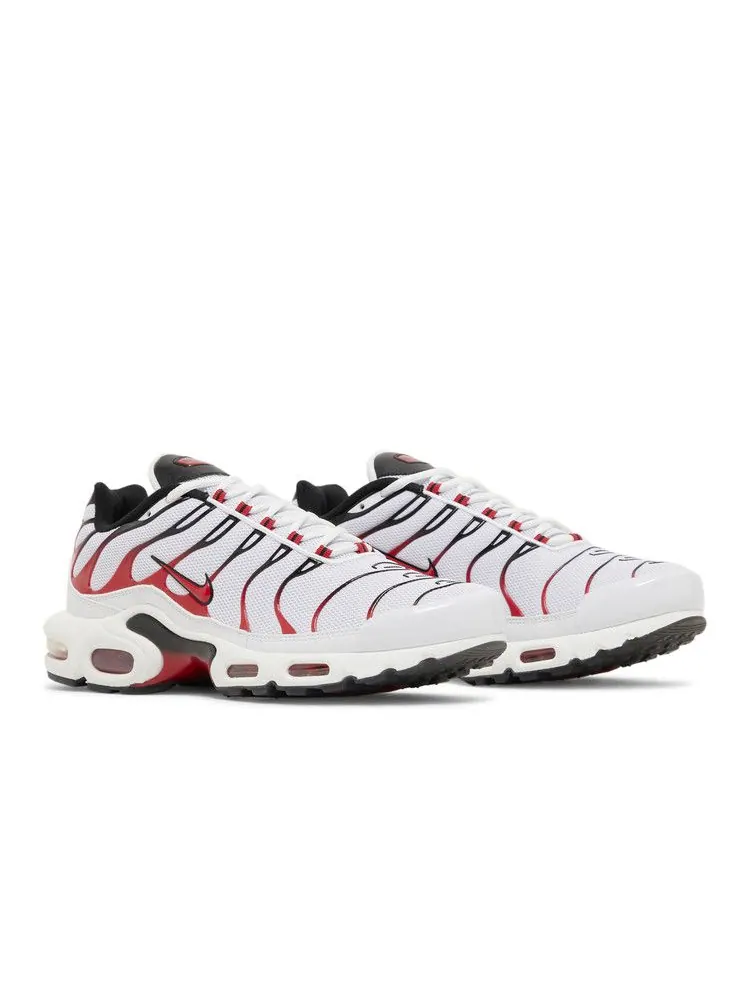 Кроссовки Nike Air Max Plus 'White University Red' — изображение 9 из 9, белый/красный/черный