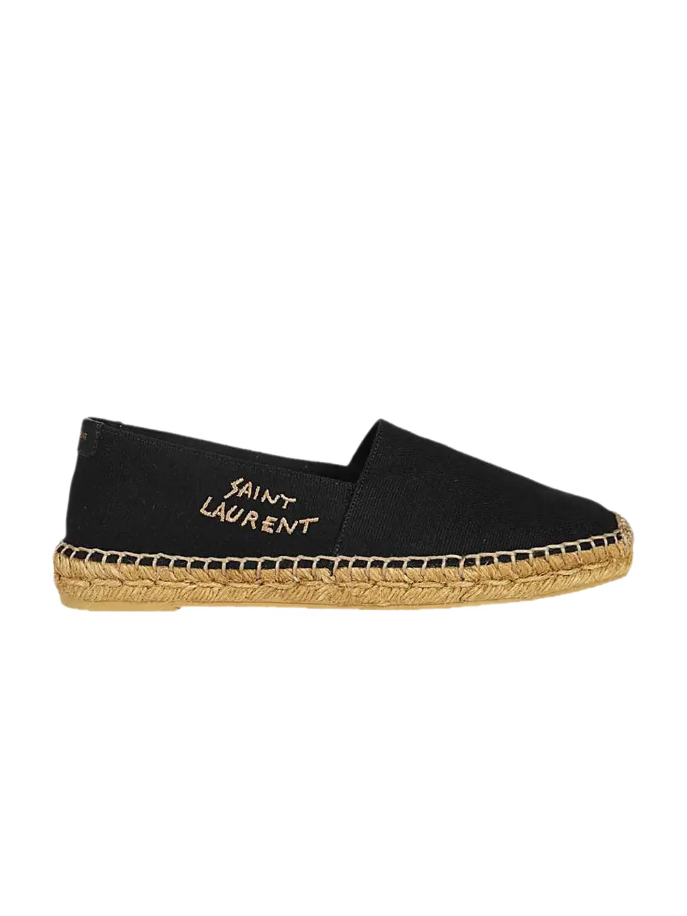 Ботинки Saint Laurent Embroidered Espadrille — изображение 1 из 1, черный/бежевый