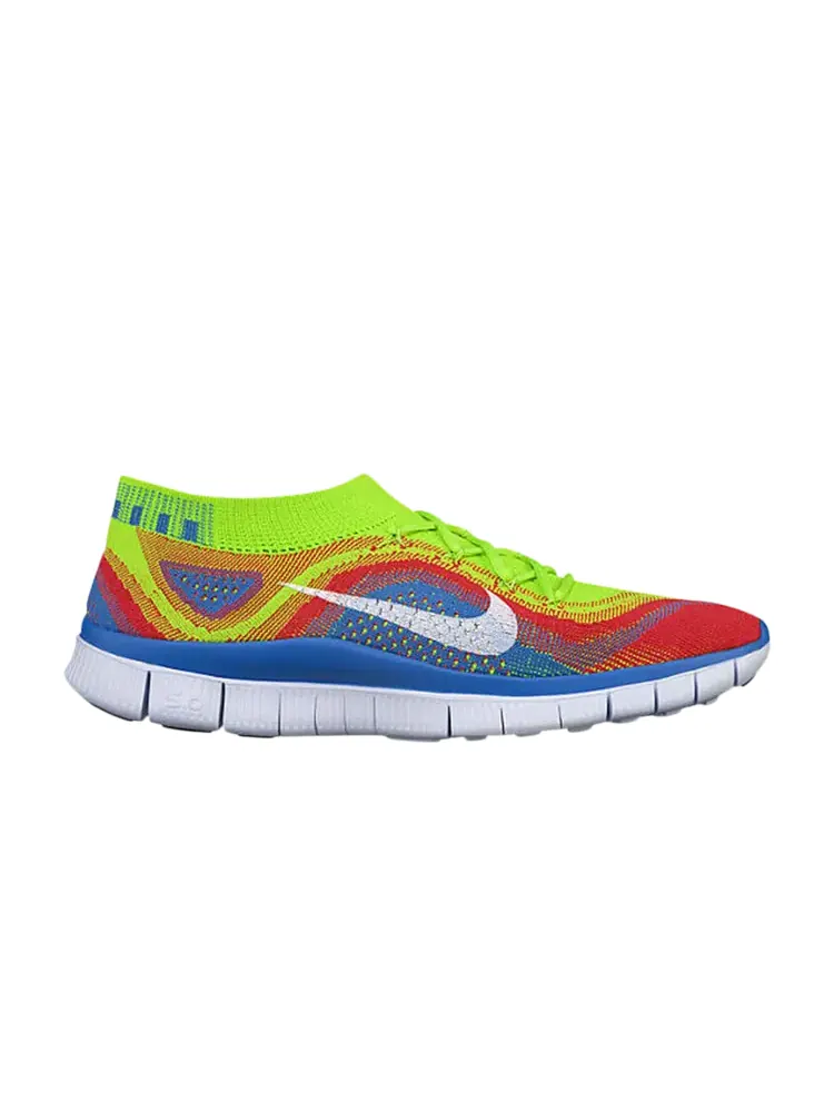 Кроссовки Nike Free Flyknit+ 'Electric Green' — изображение 1 из 1, зеленый