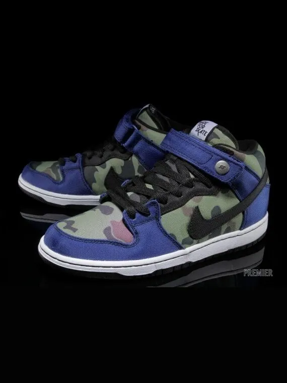 Кроссовки Nike Dunk Mid Pro Premium SB 'Made For Skate' — изображение 3 из 4, синий