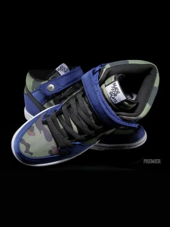 Кроссовки Nike Dunk Mid Pro Premium SB 'Made For Skate' — изображение 4 из 4, синий
