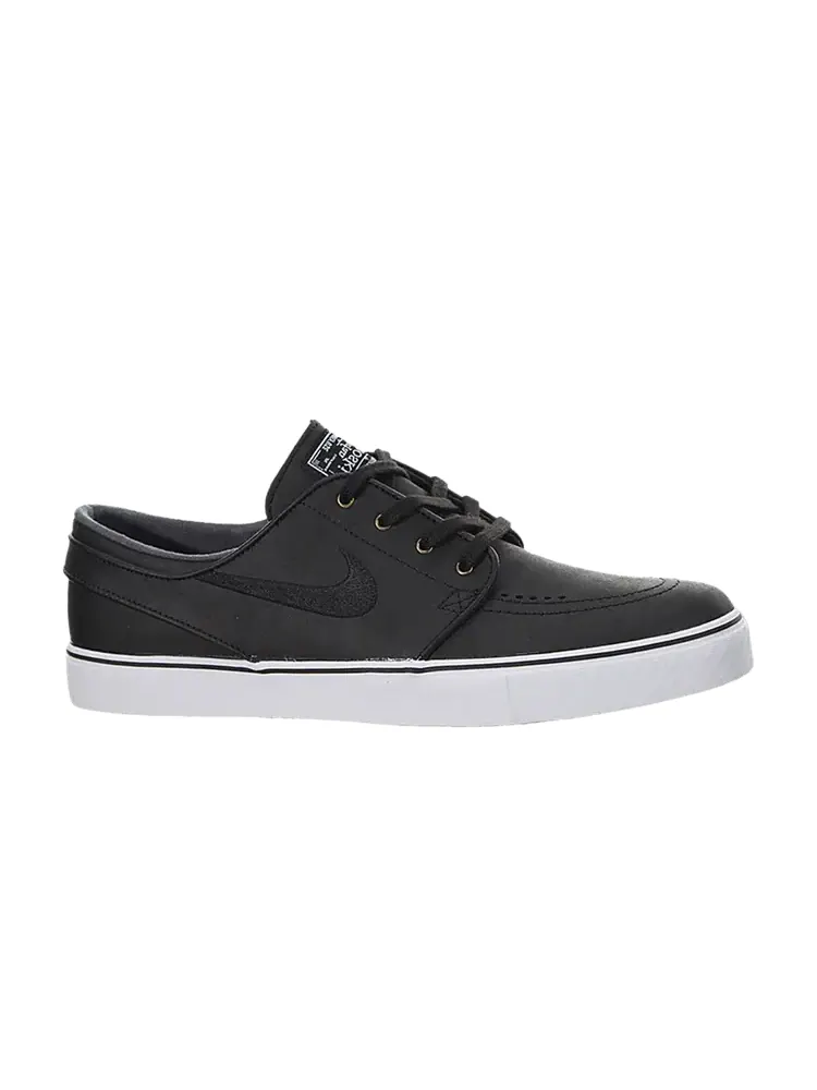 Кеды Nike Zoom Stefan Janoski Leather 'Black White' — изображение 1 из 1, черный/белый