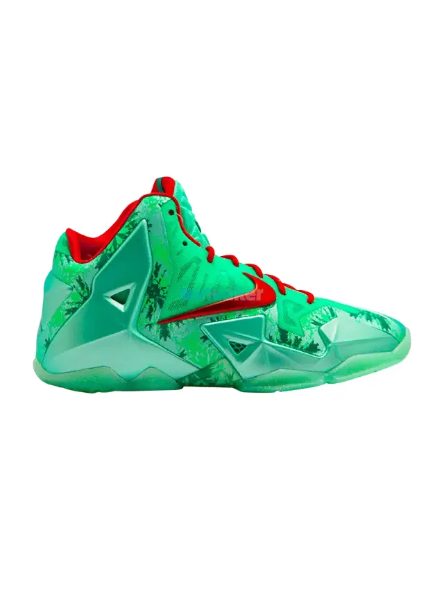 Кроссовки Nike LeBron 11 GS 'Christmas' — изображение 1 из 1, бирюзовый
