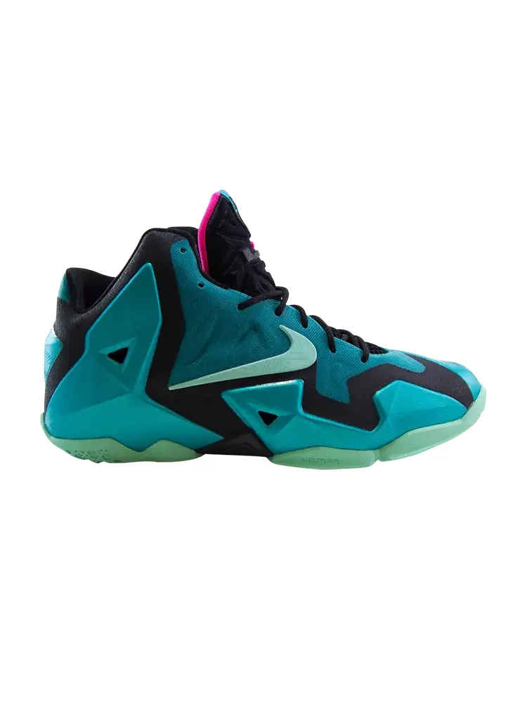 Кроссовки Nike LeBron 11 GS 'South Beach' — изображение 1 из 4, бирюзовый