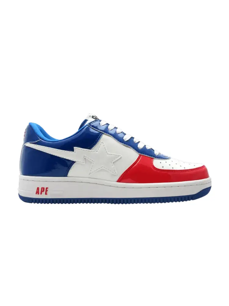 Кроссовки BAPE Bapesta FS-001 Low 'Red White Blue'