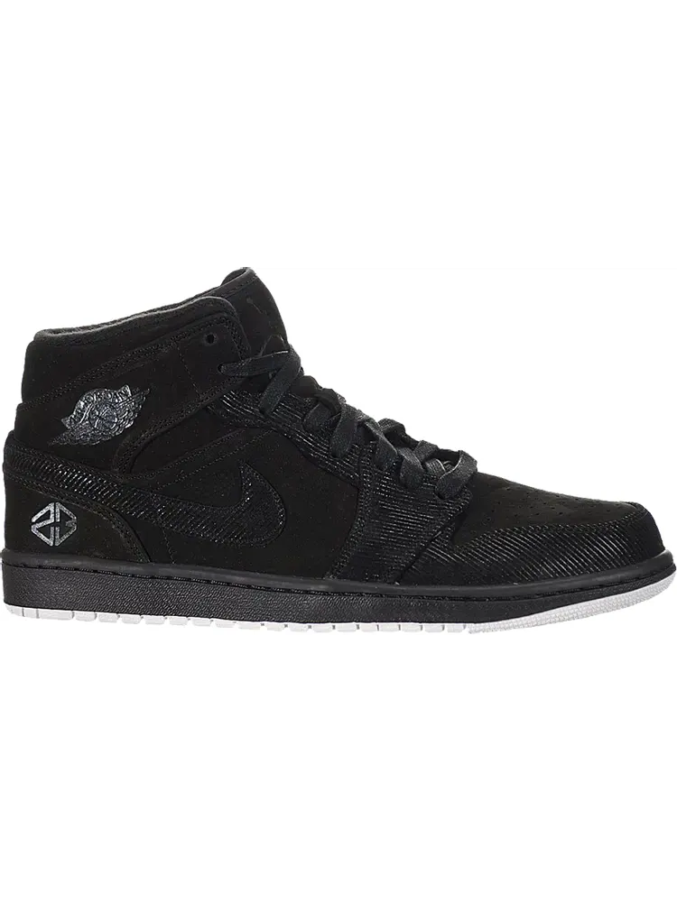 Кроссовки Air Jordan 1 Mid Suit and Sneakers — изображение 1 из 1, черный