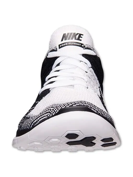 Кроссовки Nike Wmns Free Flyknit 4.0 'White Black' — изображение 2 из 4, черный