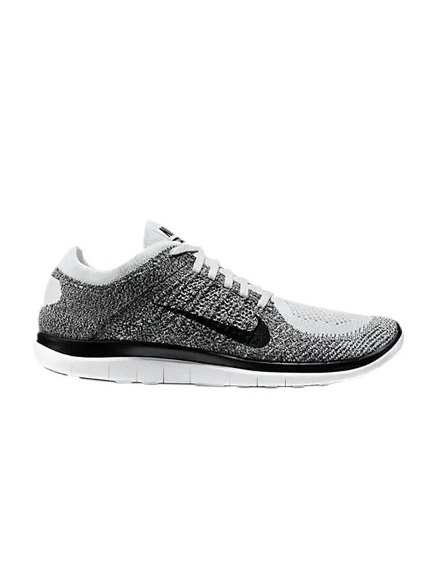 Кроссовки Nike Free 4.0 Flyknit 'Black Fog' — изображение 1 из 4, серый