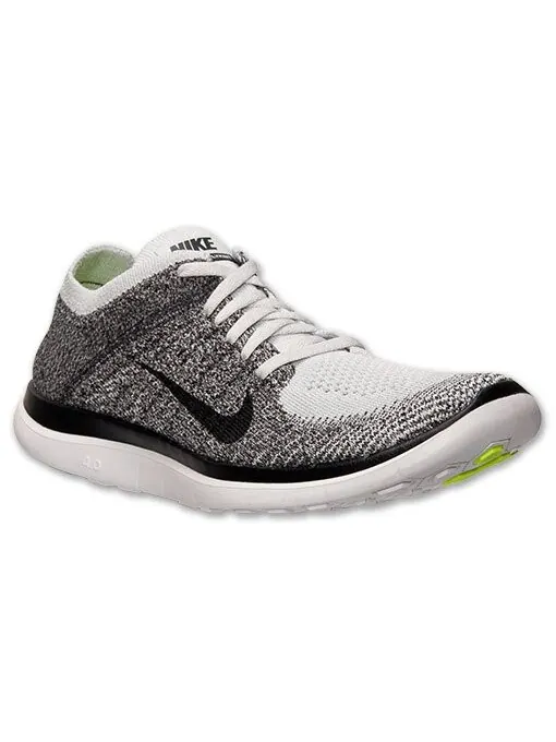 Кроссовки Nike Free 4.0 Flyknit 'Black Fog' — изображение 2 из 4, серый