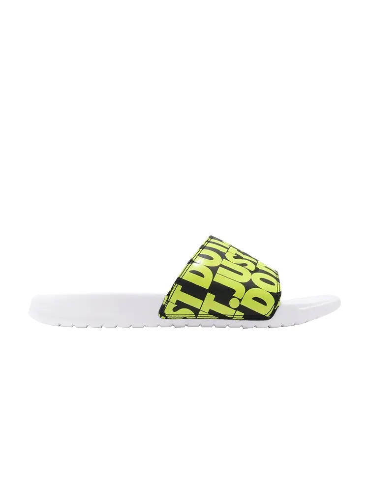Кроссовки Nike Benassi JDI Print 'Volt' — изображение 1 из 1, белый