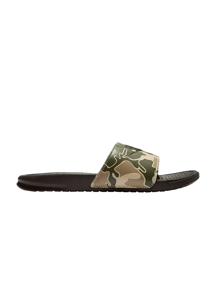 Кроссовки Nike Benassi JDI Print 'Camo' — изображение 1 из 1, коричневый