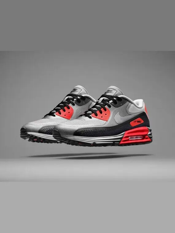 Кроссовки Nike Air Max 90 Lunar C3.0 'Infrared' — изображение 2 из 4, белый