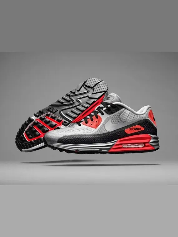 Кроссовки Nike Air Max 90 Lunar C3.0 'Infrared' — изображение 3 из 4, белый