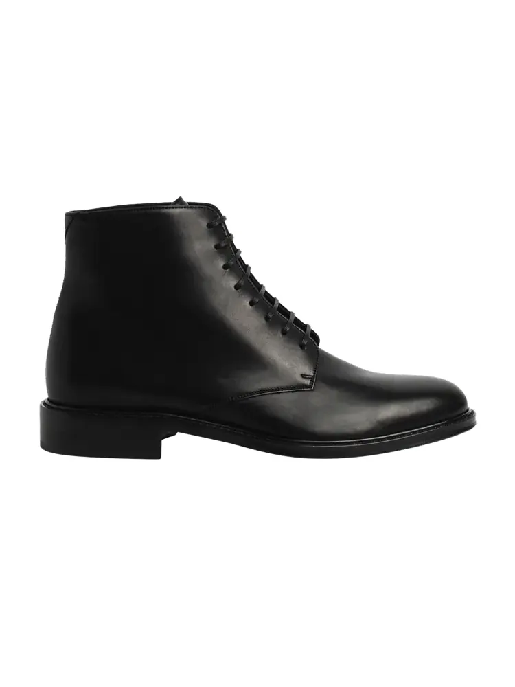 Ботинки Saint Laurent Army 20 Lace Up Boot Black — изображение 1 из 1, черный