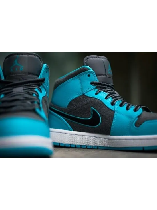 Кроссовки Air Jordan 1 Mid 'Gamma Blue' — изображение 3 из 4, синий