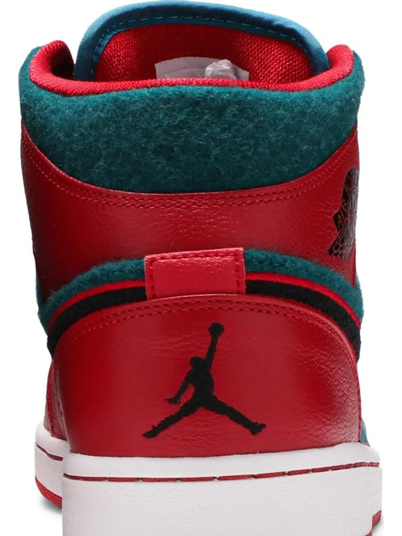 Кроссовки Air Jordan 1 Mid Gym Red Dark Sea — изображение 7 из 8, красный