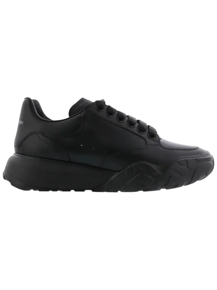 Кроссовки Alexander McQueen Wmns Oversized Court Trainer 'Triple Black' — изображение 1 из 1, черный