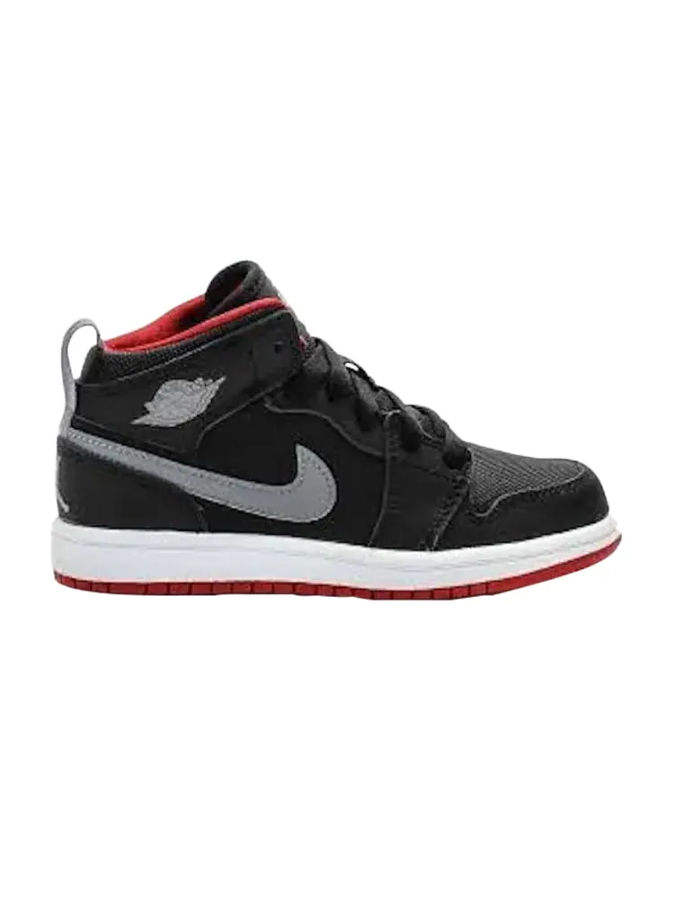 Кроссовки Air Jordan 1 Retro Mid PS 'Grey Swoosh — изображение 1 из 1, черный