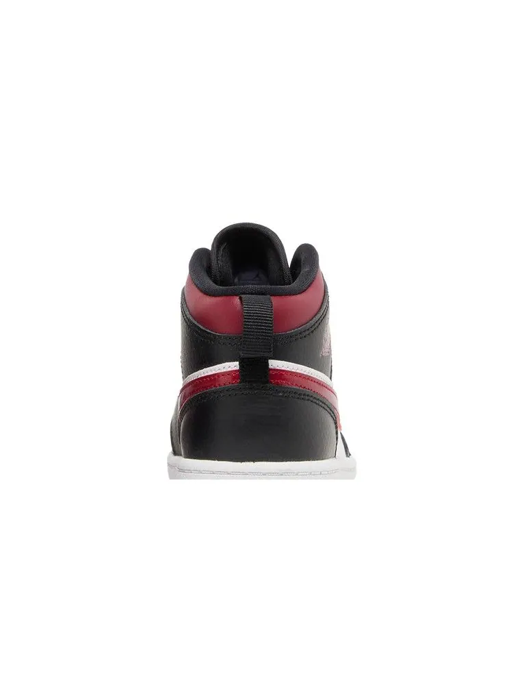 Кроссовки Air Jordan Jordan 1 Mid PS 'Bred Toe' — изображение 4 из 5, черный/красный/белый