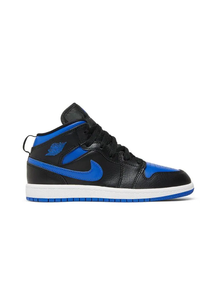 Кроссовки Air Jordan Jordan 1 Mid PS 'Royal' 2020 — изображение 2 из 9, черный//белый