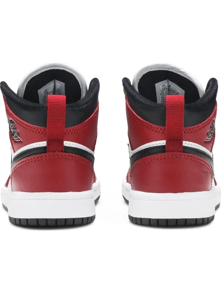 Кроссовки Air Jordan 1 Mid PS Chicago Black Toe — изображение 5 из 7, красный