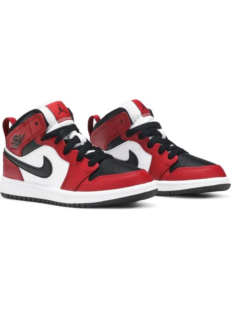 Кроссовки Air Jordan 1 Mid PS Chicago Black Toe — изображение 7 из 7, красный