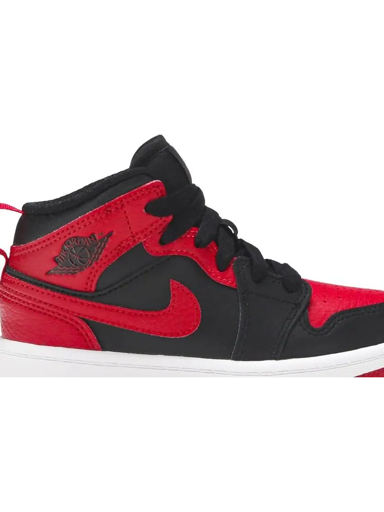 Кроссовки Air Jordan 1 Mid PS Banned — изображение 2 из 8, красный