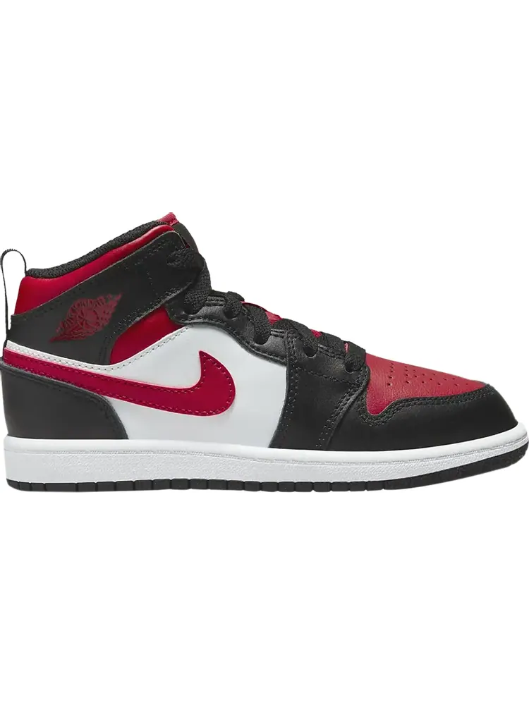 Кроссовки Air Jordan 1 Mid PS Black Fire Red — изображение 1 из 1, черный