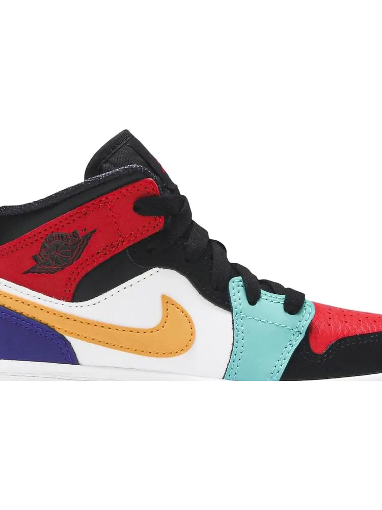 Кроссовки Air Jordan 1 Mid PS Multi-Color — изображение 2 из 8, мульти