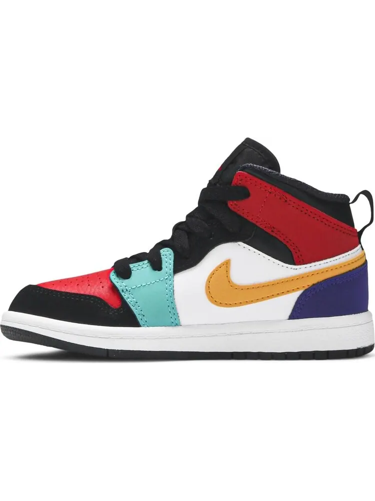 Кроссовки Air Jordan 1 Mid PS Multi-Color — изображение 3 из 8, мульти