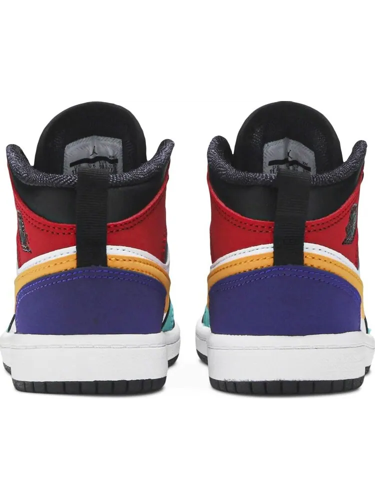 Кроссовки Air Jordan 1 Mid PS Multi-Color — изображение 6 из 8, мульти