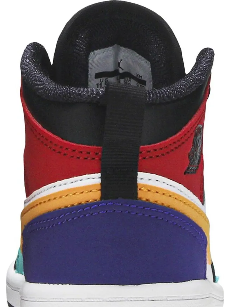 Кроссовки Air Jordan 1 Mid PS Multi-Color — изображение 7 из 8, мульти