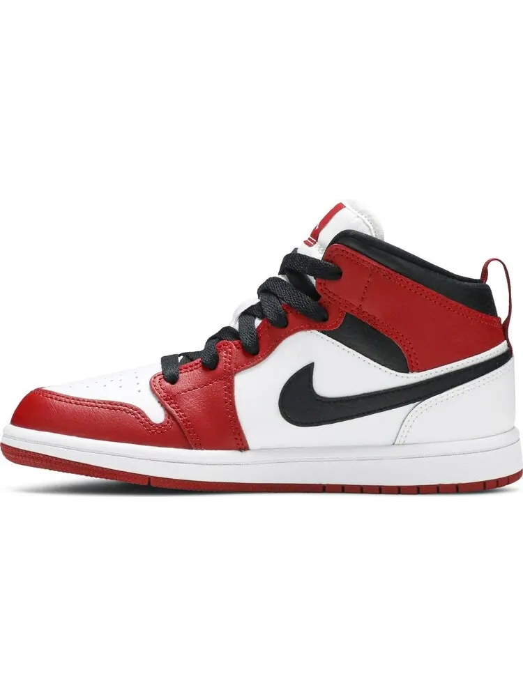 Кроссовки Air Jordan 1 Mid PS Chicago — изображение 3 из 8, черный красный